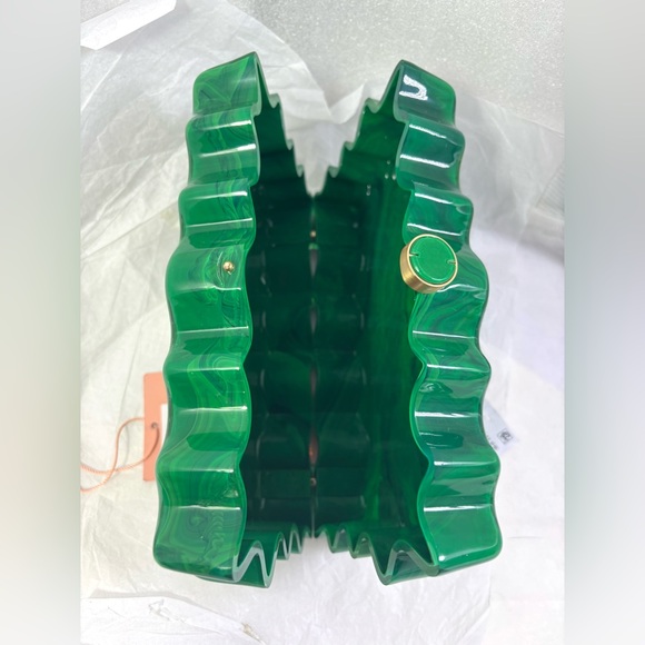 Cult Gaia Paloma Clutch. Malachite/Gold. - Picture 14 of 17